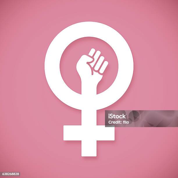 Female Power Raised Fist Stock Illustration - Download Image Now - Women, Women's Rights, Girl Power