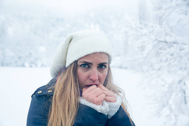 istock Cold woman in winter 638293314