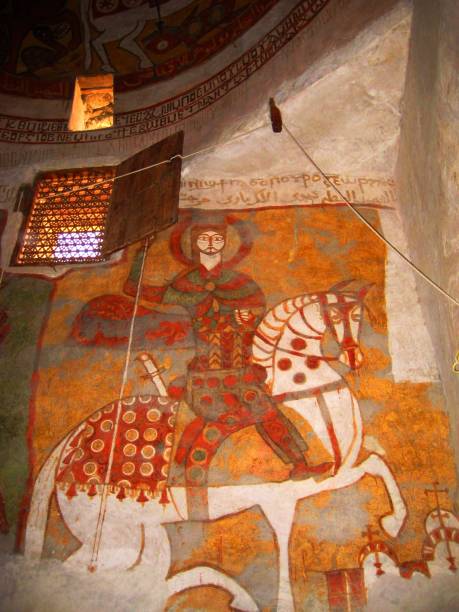 istock ancient mural painting in a Christian monastery in Egypt 638293734