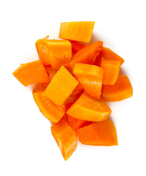 istock pieces of pumpkin isolated on white 638300270