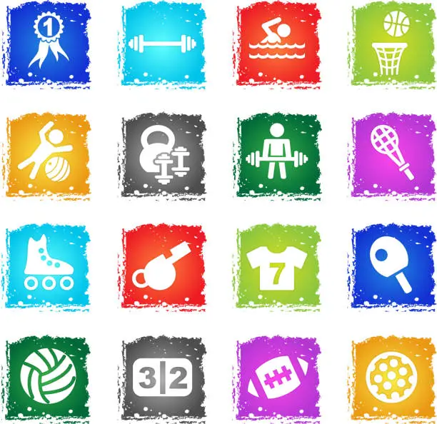 Vector illustration of sport icon set