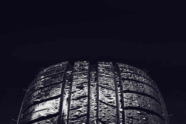 istock Summer fuel efficient car tires with water droplets 638304656