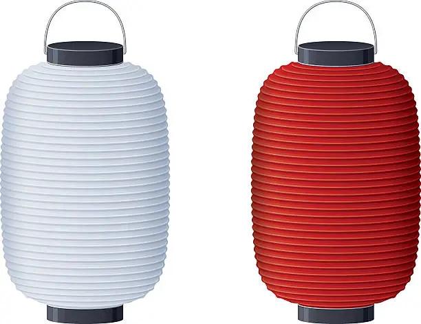 Vector illustration of Japanese lantern