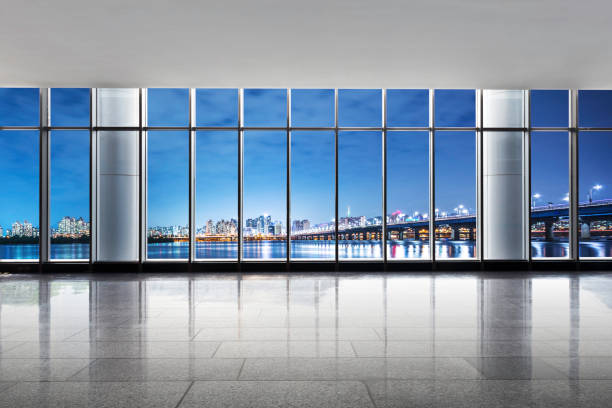 istock cityscape and skyline at night from window near river 638312144