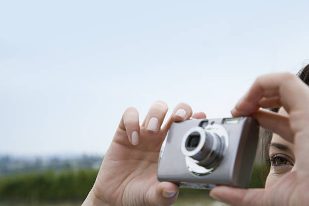 istock Woman taking photo on vacation 638313150