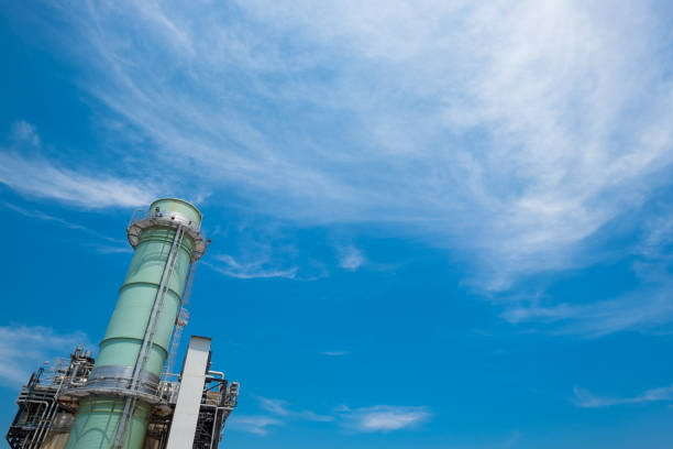 istock Combine cycle power plant with clear sky 638315318