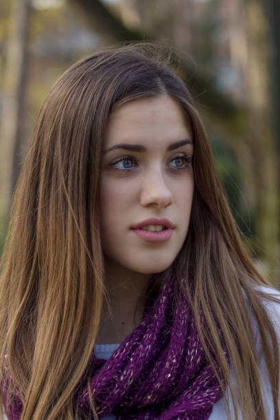 istock Beautiful girl on the park 638323374