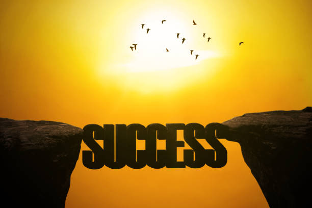 istock Bridge with success word on mountain 638323758