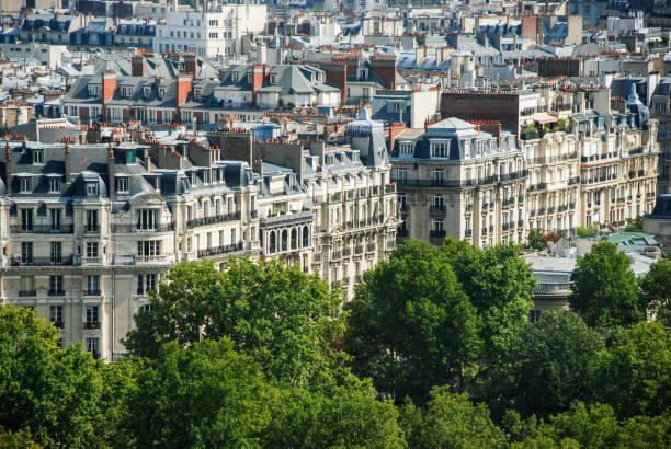istock Aerial view of Paris 638326582