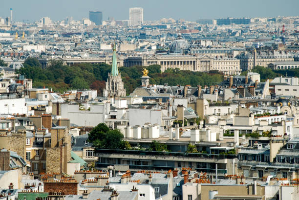 istock Aerial view of Paris 638327754