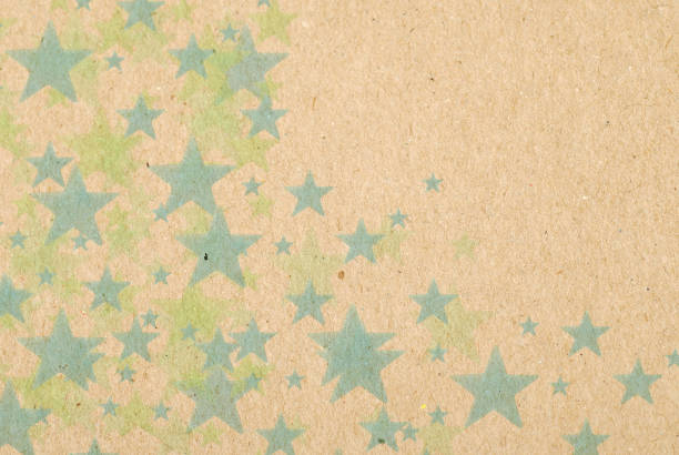 istock Vintage stars on paperbox background 638328482