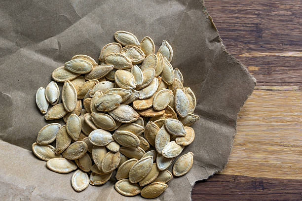 istock Grilled Pumpkin seeds with sea salt and spices 638328582