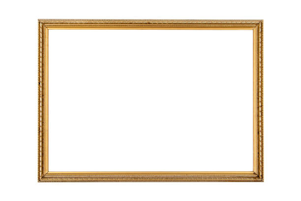 istock Antique gold frame isolated on the white background.Gold frame isolated 638330054