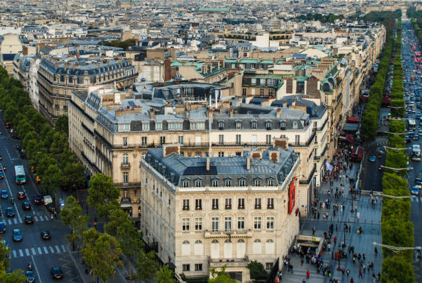 istock Aerial view of Paris 638330578