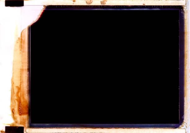 istock Real instant photography film frame. 638331322
