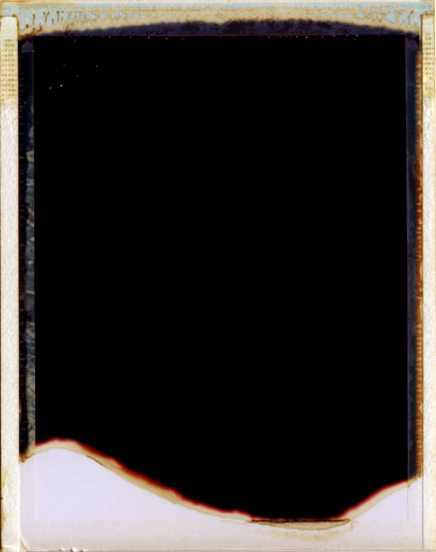 istock Real instant photography film frame. 638332022