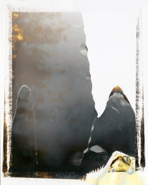 istock Abstract photographic chemicals real scan. 638335202
