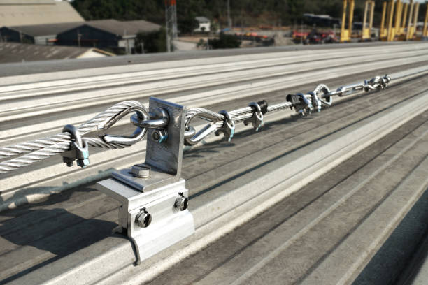 Steel Wire Rope Lifeline on Roof