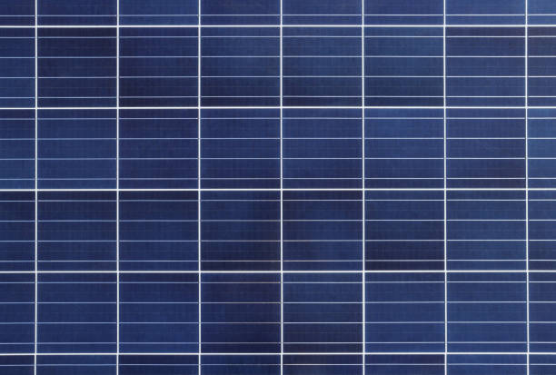 solar cell panel background and texture - polycrystalline imagens e fotografias de stock