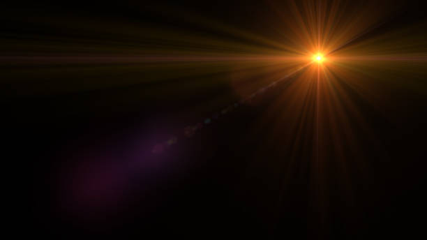 istock Lens Flare  over Black Background. 638341584