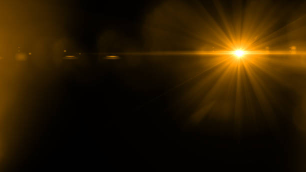 istock Lens Flare  over Black Background. 638341612