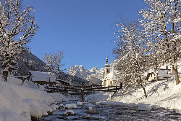 istock Pilgrimage Church St. Bastian in Ramsau at Winter 638343654