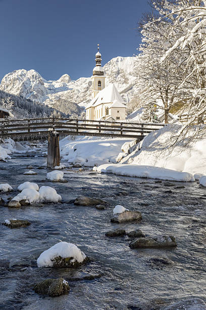 istock Pilgrimage Church St. Bastian in Ramsau at Winter 638346190