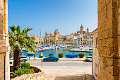 Street and Marina in Senglea Malta