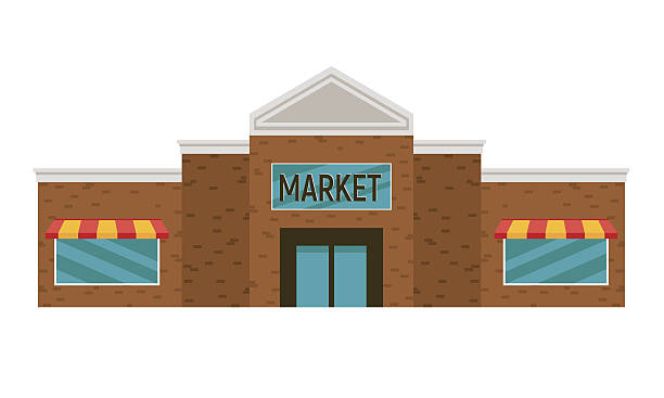Simple Cartoon Grocery Store Stock Illustration - Download Image Now - Supermarket, Building Exterior, Store - iStock Simple Cartoon Grocery Store Stock Illustration - Download Image Now - Supermarket, Building Exterior, Store - iStock