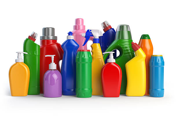 istock Detergent bottles or contaners. Cleaning supplies 638351372