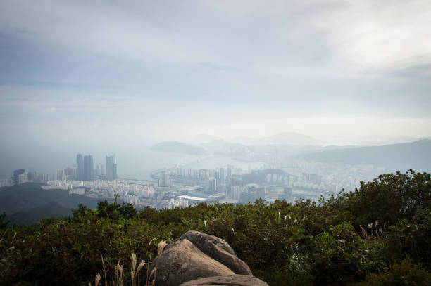 istock Panoramic view of Busan, Jang San - Stock image 638355290