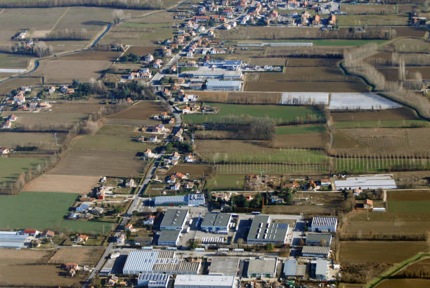 istock Aerial view at Treviso 638357732