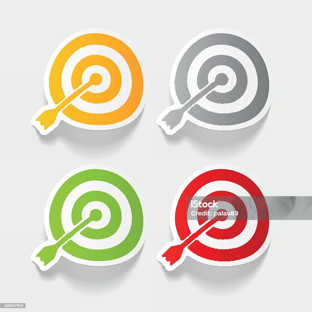 Design Elements Tagret Realistic Design Element Target Stock Illustration - Download Image Now ...