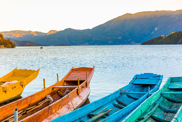 istock Wooden boat in Lake 638359844