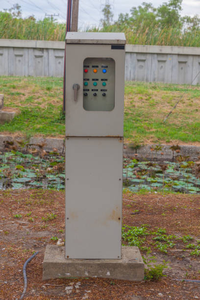 istock electronic control box in the parking lot 638360330