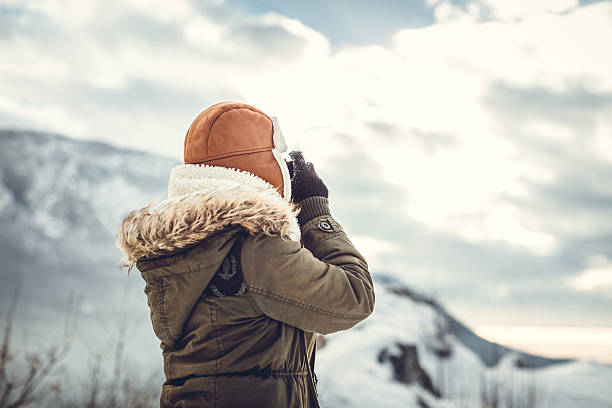 istock Takes selfie on mountain peak 638363274