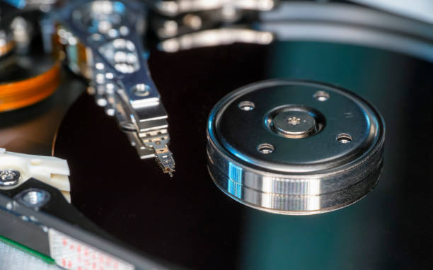 istock Beautiful photo of harddisk platter and harddisk 638365304