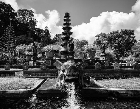 Temple with fountain in Bali 