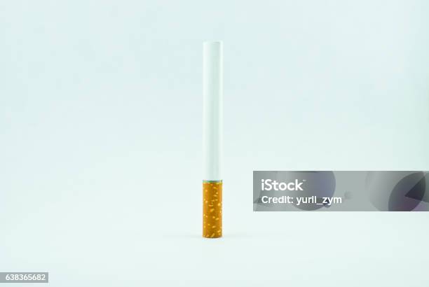 Single Use Cigs Single Cigarette Isolated Stock Photo - Download Image Now - Abstract ...