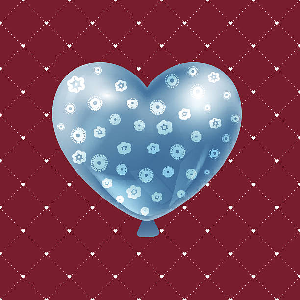 San Valentino bellissimi palloncini San Valentino sotto forma di cuore - illustrazione arte vettoriale