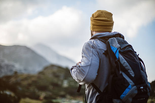 istock Traveler solitude in mountains 638369344