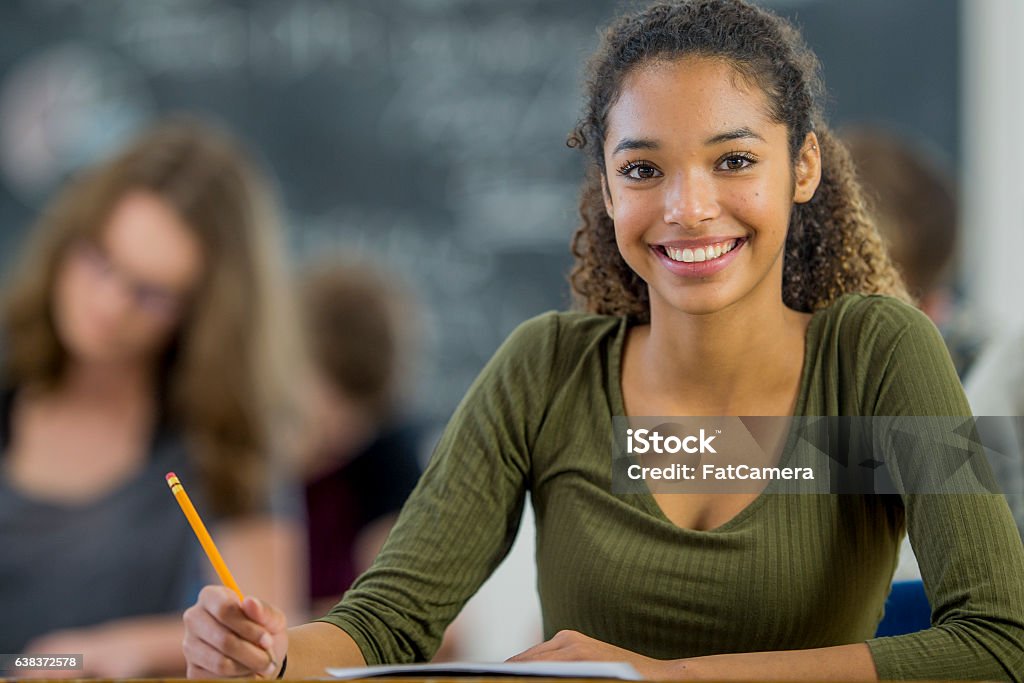 Universität Schüler in Klasse  - Lizenzfrei Universitätsstudent Stock-Foto