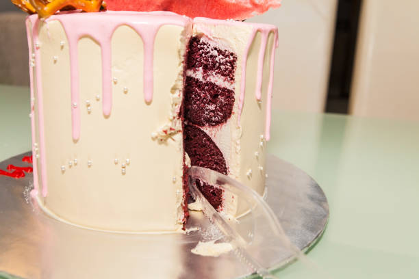 istock Close up of a birthday cake indicating delicious 638373488