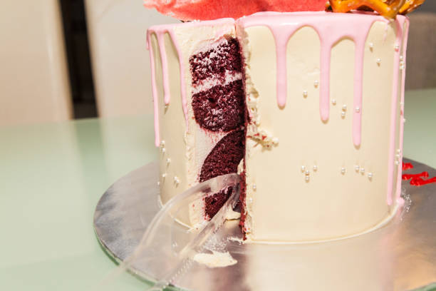 istock Close up of a birthday cake indicating delicious 638373666
