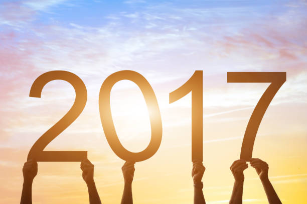 istock 2017 sign, beautiful card about new year 638374476