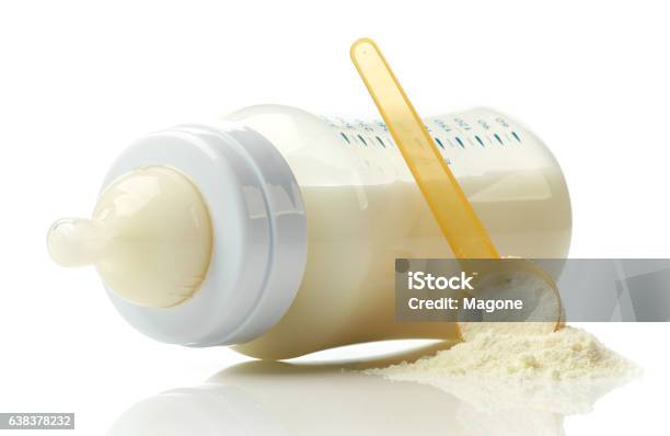 Baby Milk Bottle Stock Photo - Download Image Now - Infant Formula, Ground - Culinary, Baby - Human Age