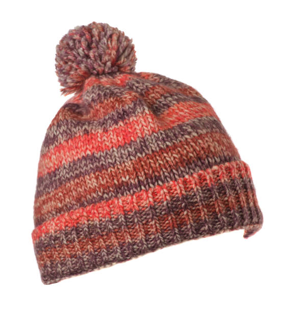 istock knitted hat isolated on white background .hat with pompon 638381052