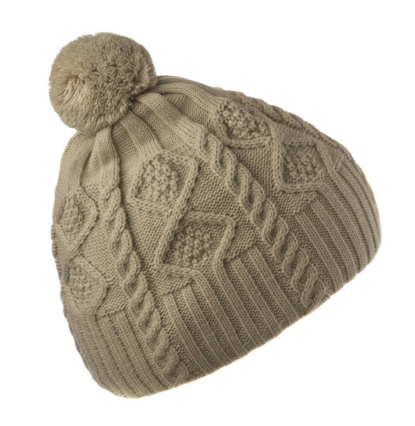 istock knitted hat isolated on white background .hat with pompon . 638381188