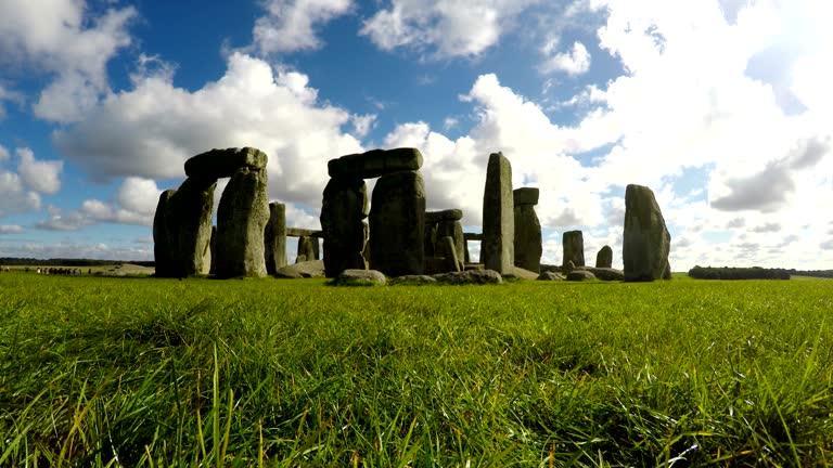 Stonehenge, Salisbury, Amesbury, England, Time Lapse SLOW