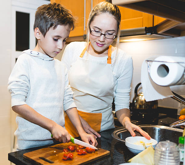 istock Mother and son in the kitchen 638384902